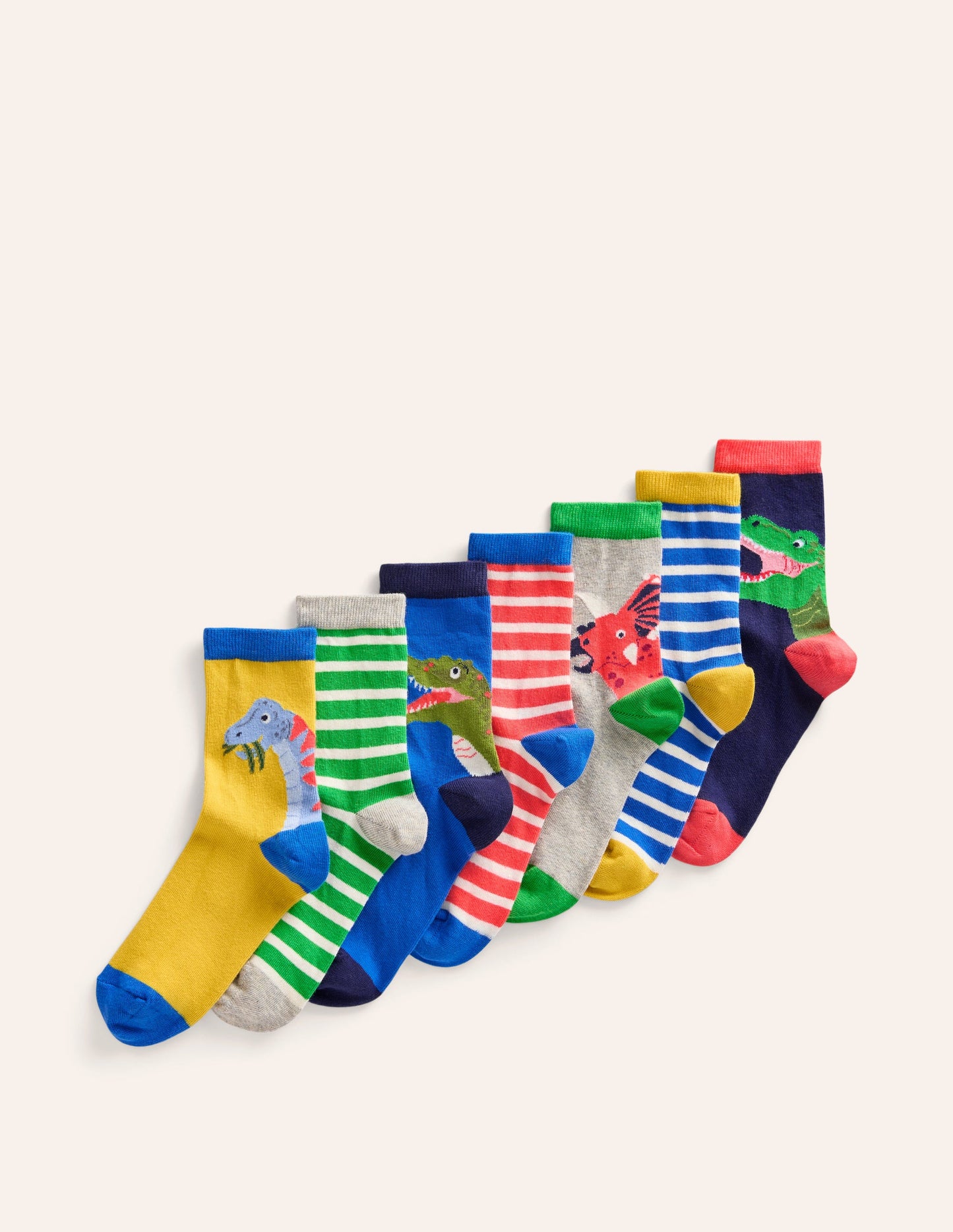 Socks 7 Pack-Multi Dinosaurs