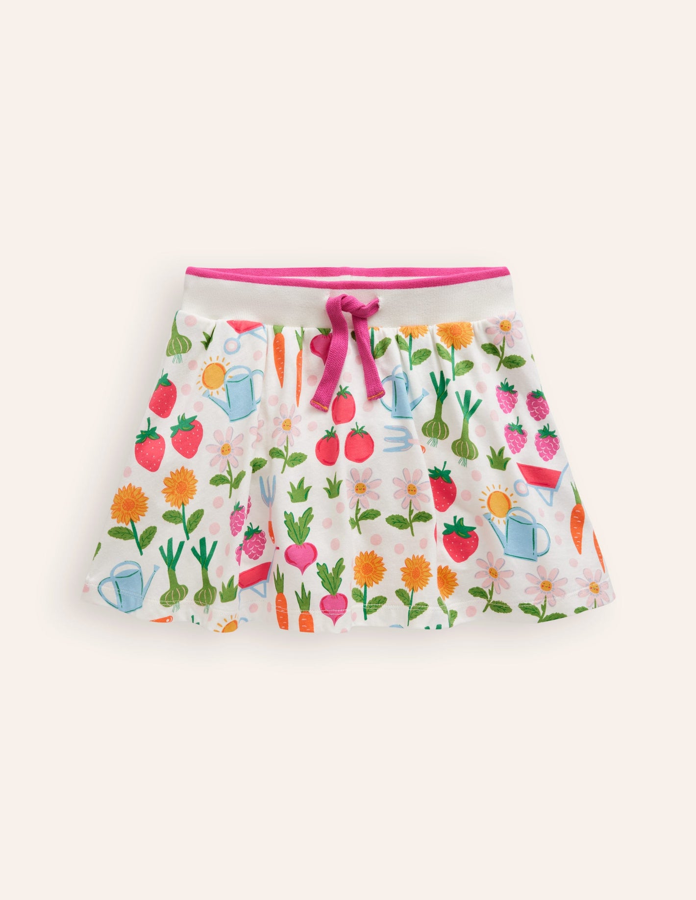 Printed Jersey Skort-Multi Grow Your Own