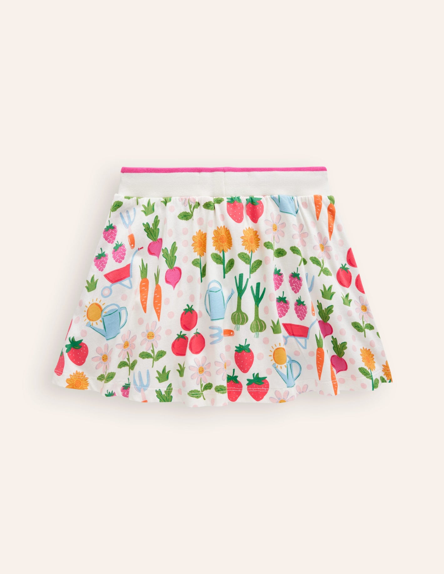 Printed Jersey Skort-Multi Grow Your Own