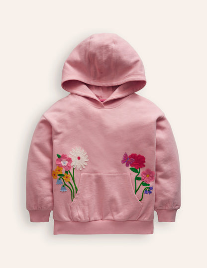 Superstitch Hoodie-Ballet Pink Flowers