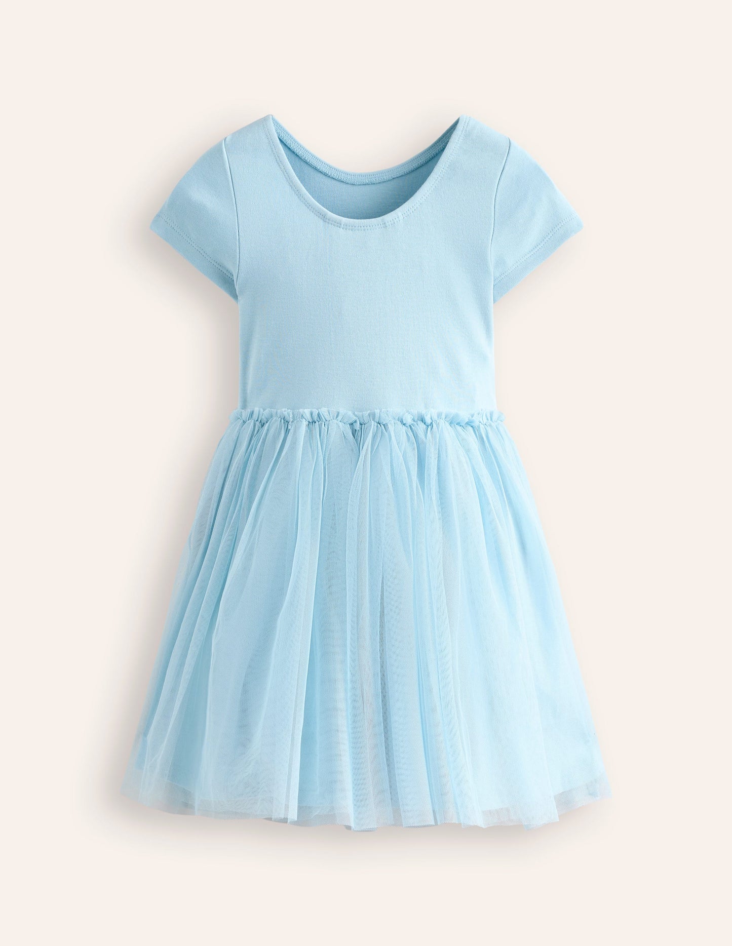 Katie Appliqué Tulle Dress-Vintage Blue