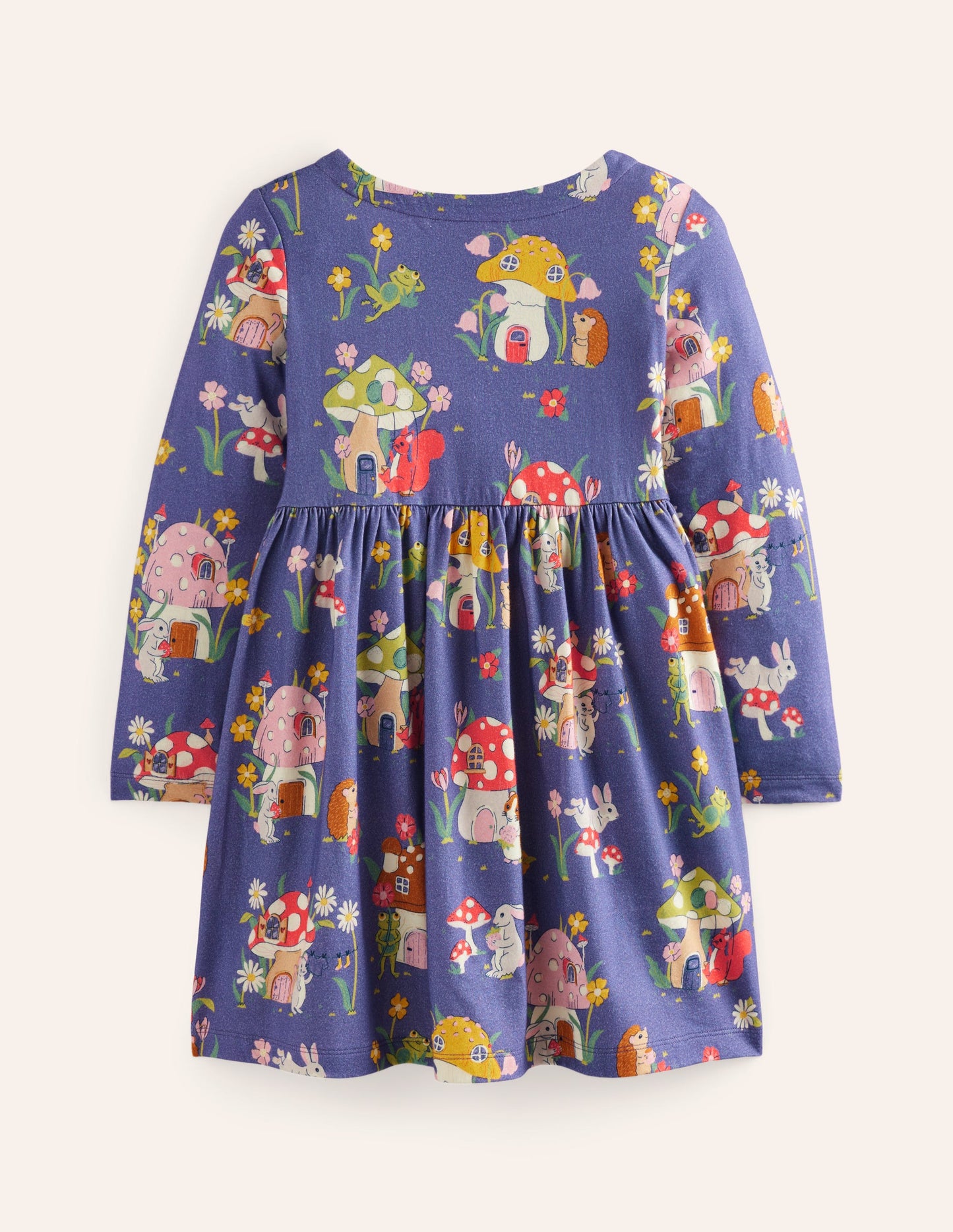 Long-Sleeved Fun Jersey Dress -Starboard Toadstool Village