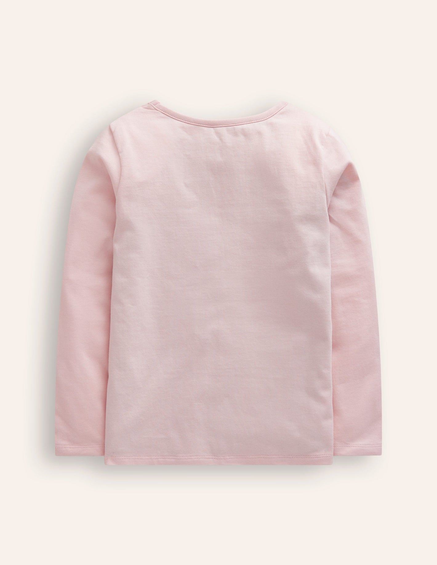 Appliqué Long Sleeve Top-Chalk Pink Cakes