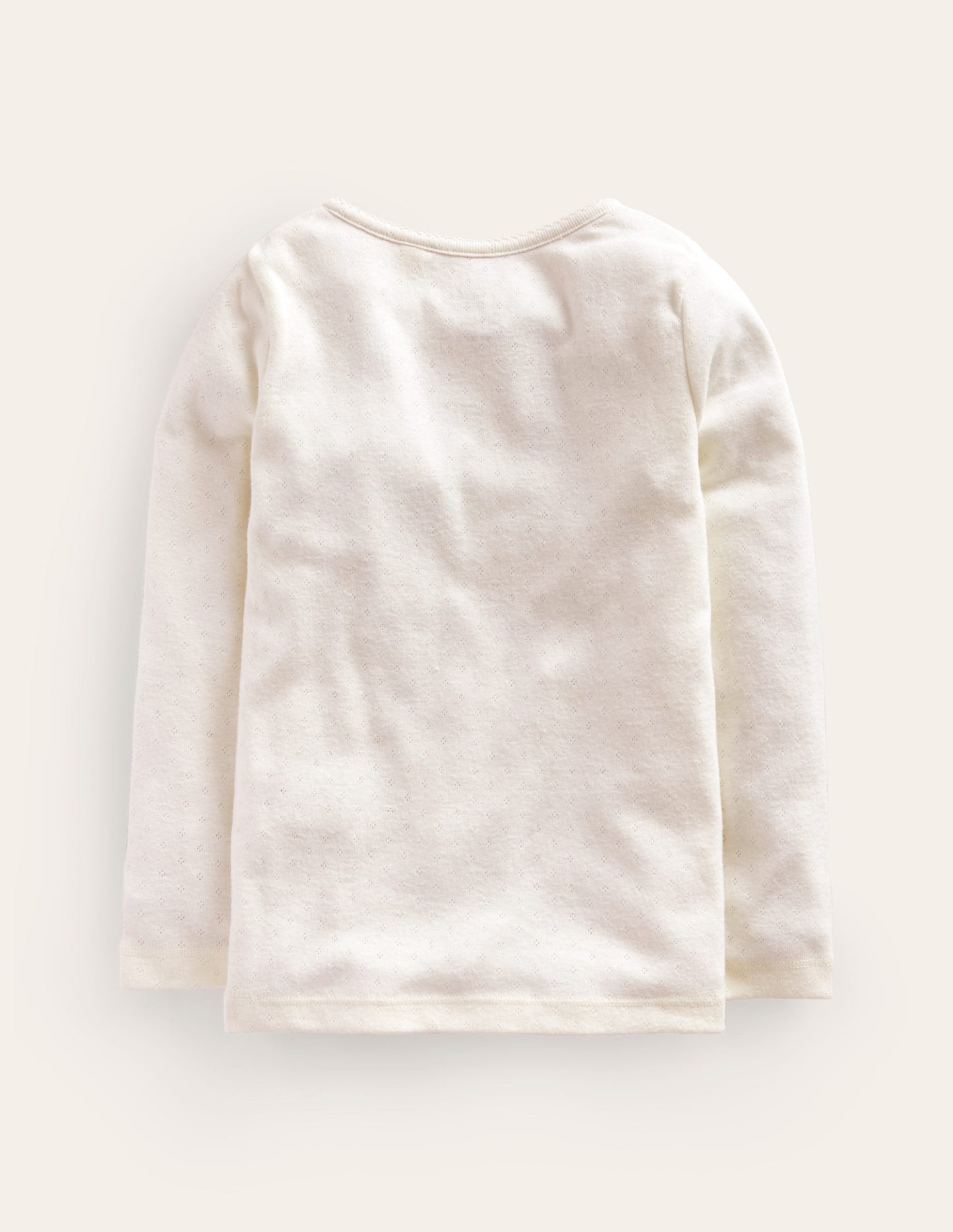 Henley Pointelle Top-Ivory