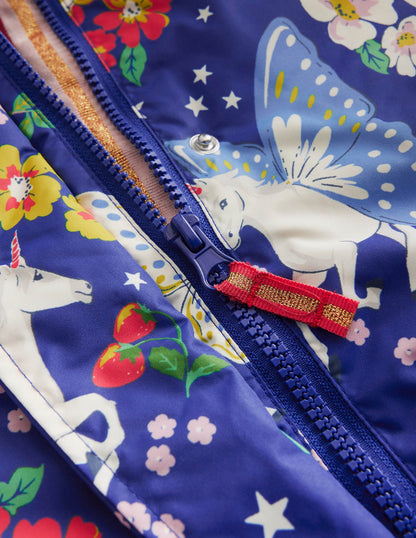 Sherpa Lined Anorak-Blue Enchanted Unicorn