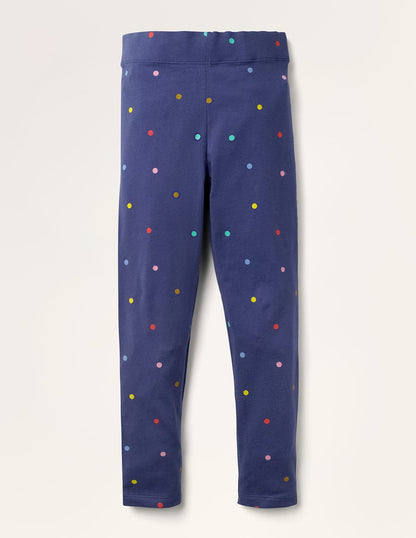 Fun Leggings-Starboard Blue Confetti Spot