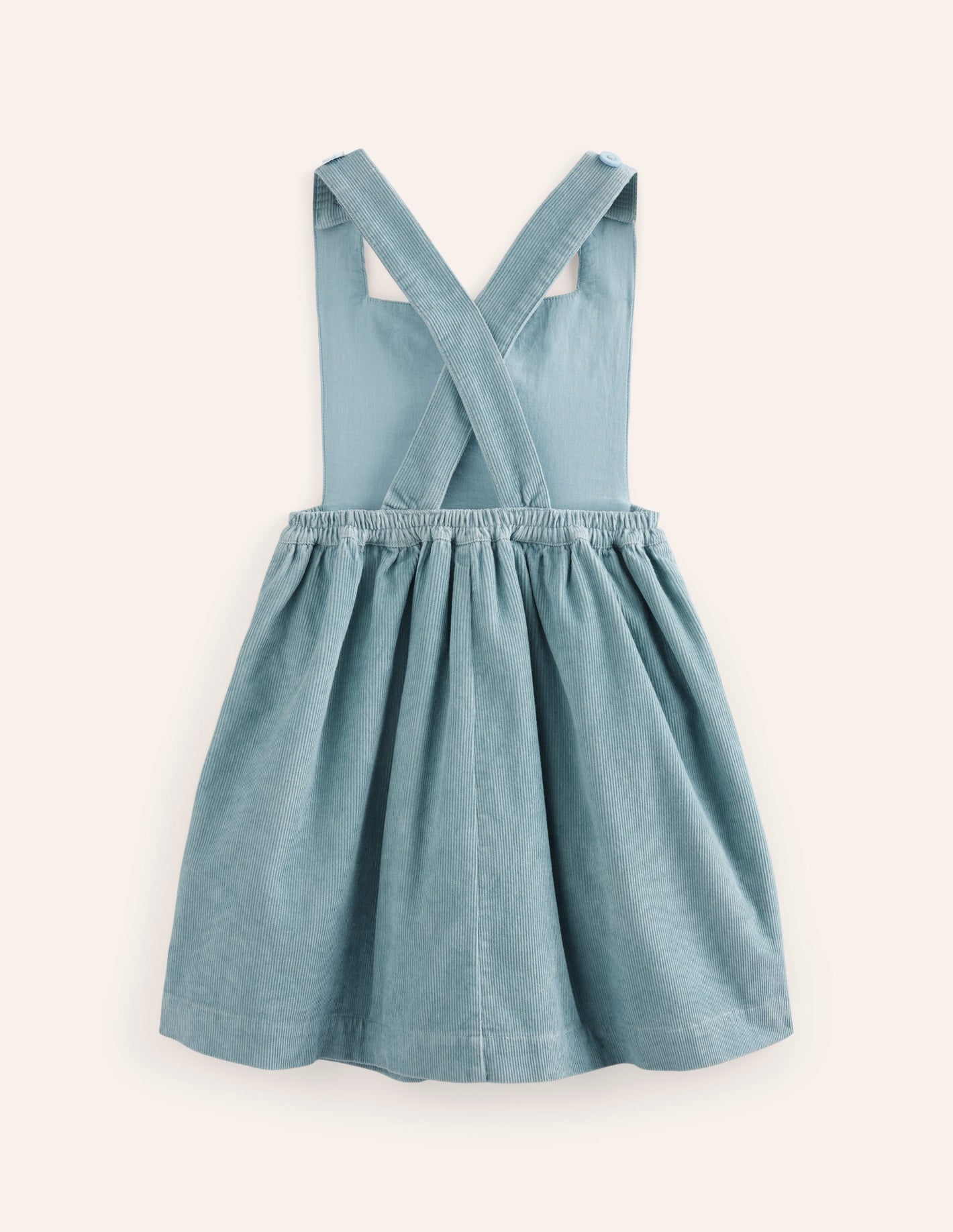 Lucilla Pinafore Dress-Vintage Blue Bunnies