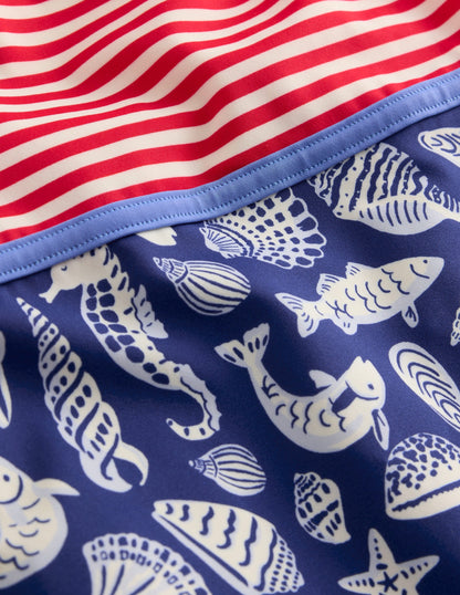 Hotchpotch Swimsuit-Sapphire Blue Seashore