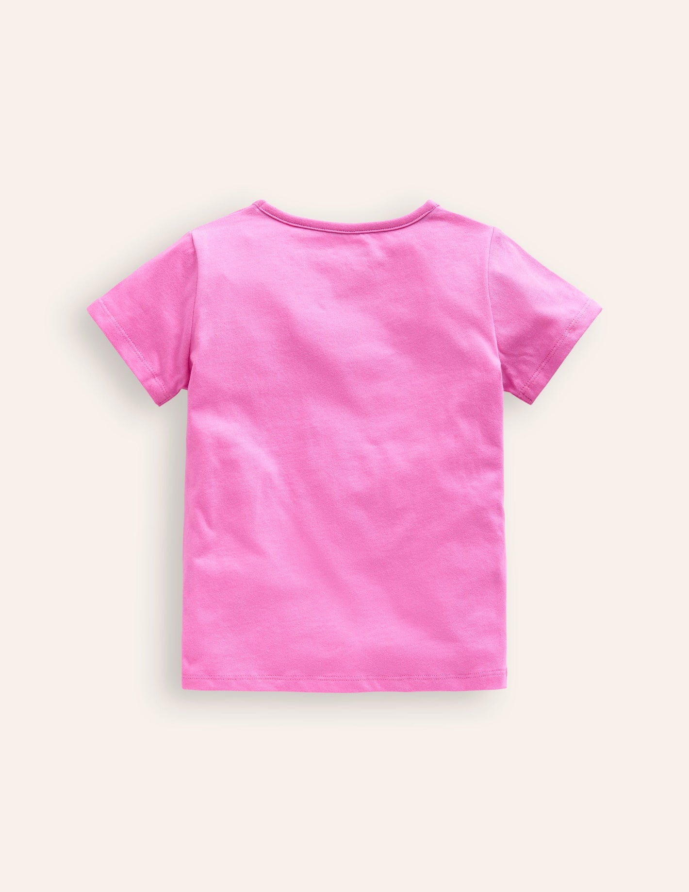 Appliqué Zip Detail T-shirt-Strawberry Ice Polaroid