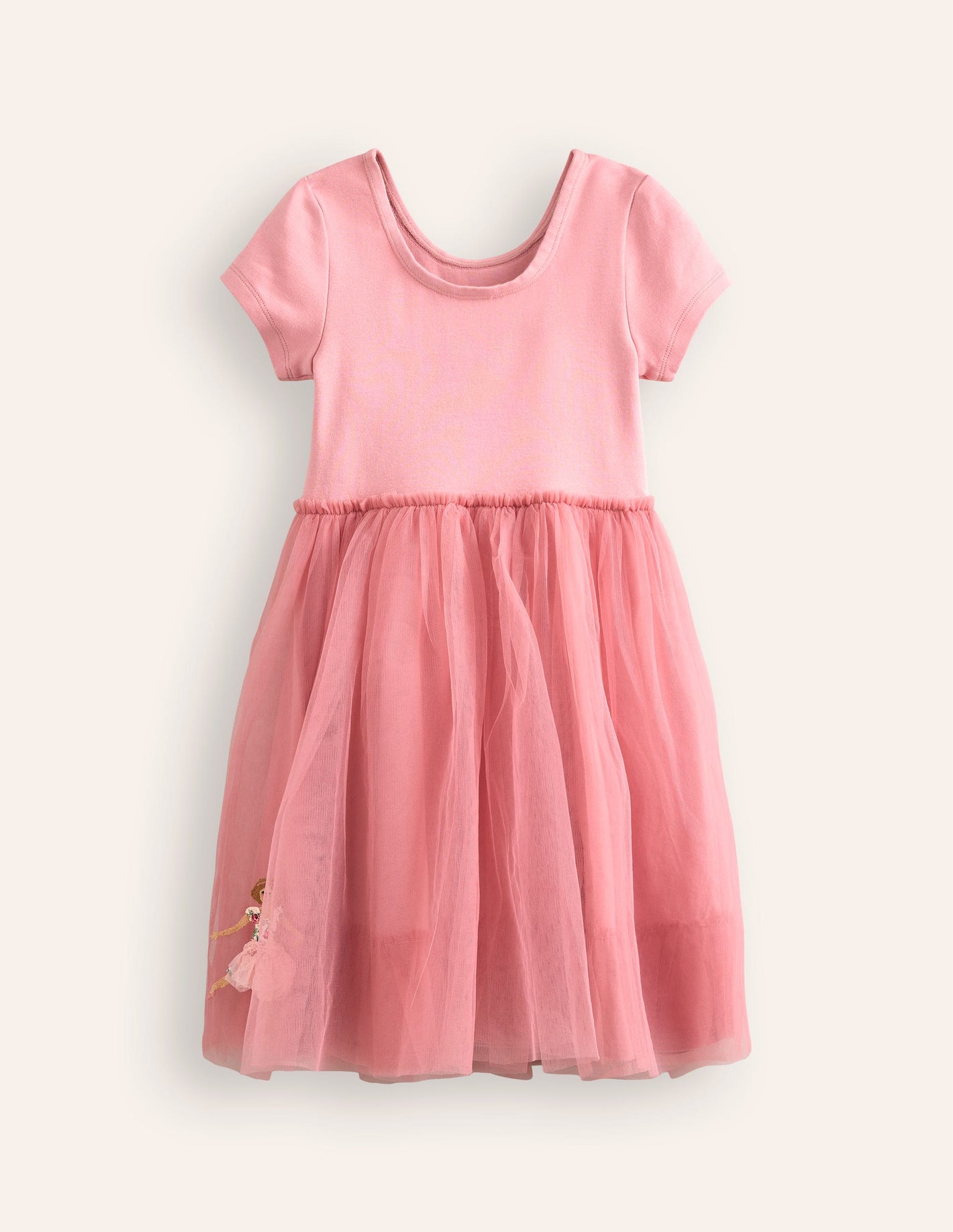 Appliqué Tulle Ballet Dress-Almond Pink Ballerinas