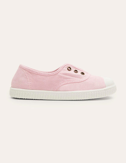 Laceless Canvas Pull-ons-Cameo Pink