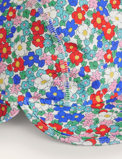 Printed Sun-Safe Swim Hat-Multi & Nautical Floral