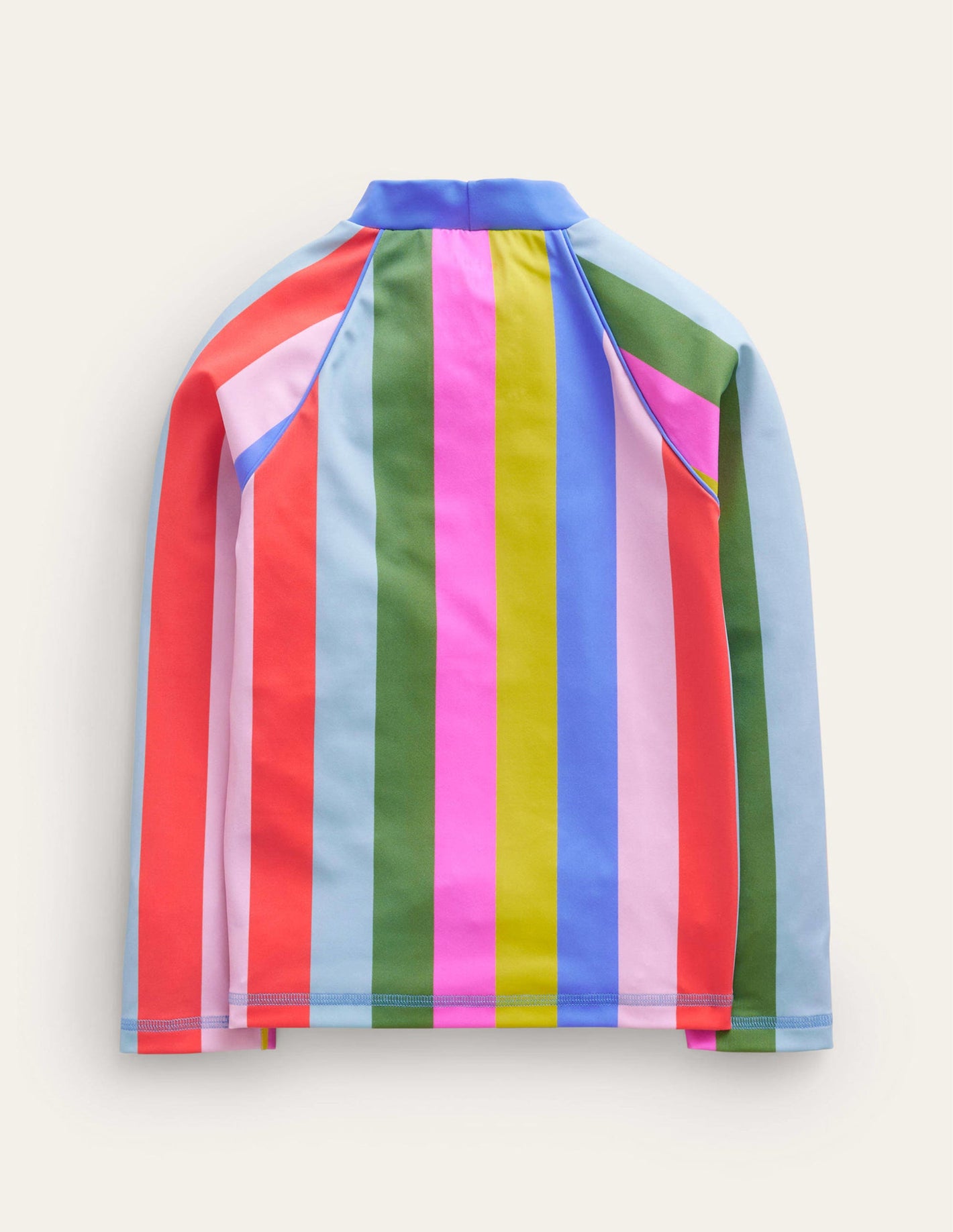 Patterned Rash Vest-Soft Multi Stripe