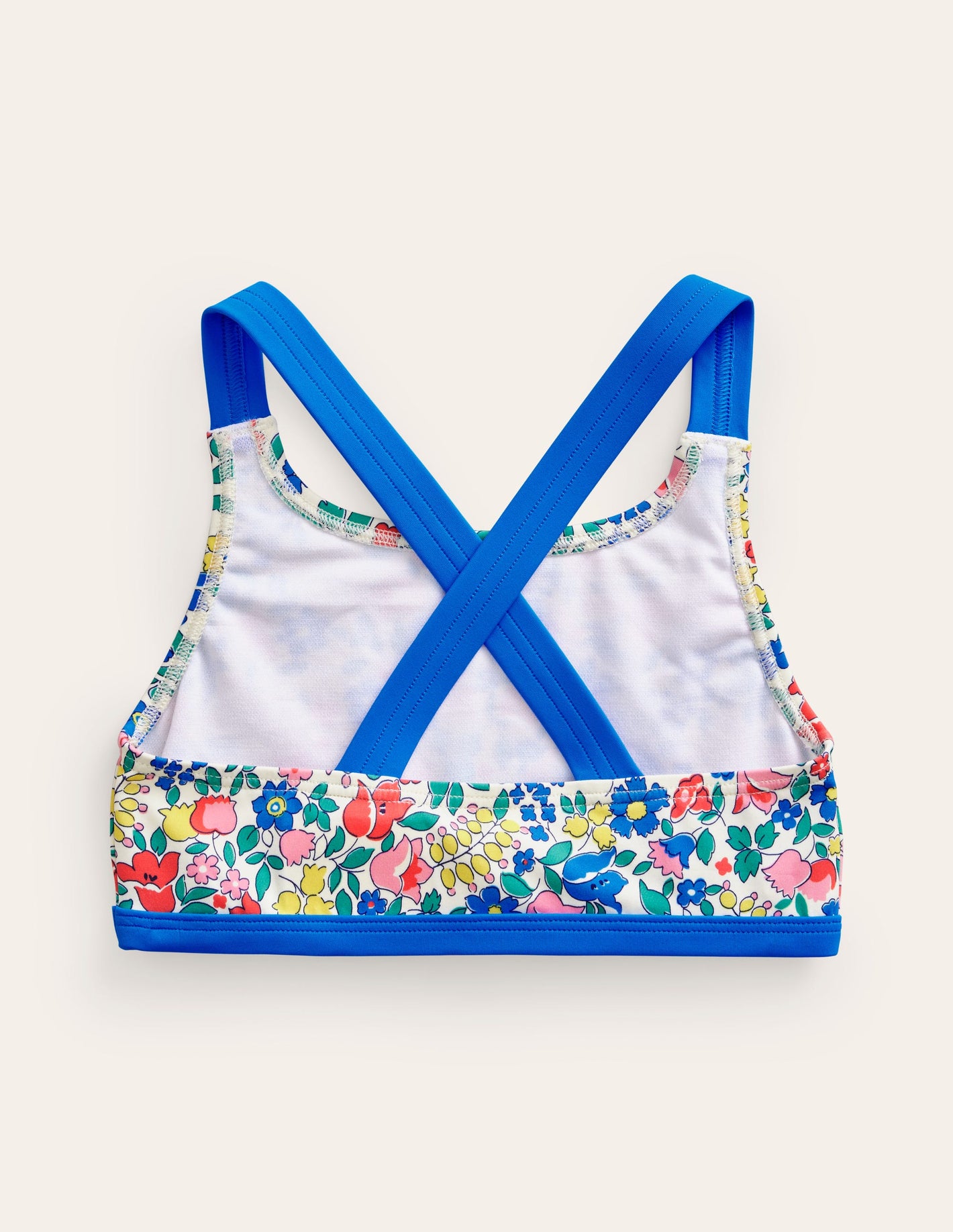 Cross Back Bikini Top-Multi Flowerbed