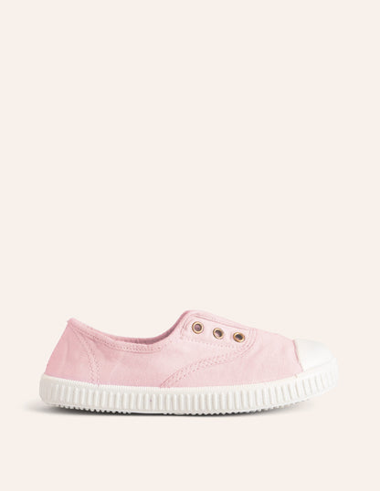 Laceless Canvas Pull-ons-Cameo Pink