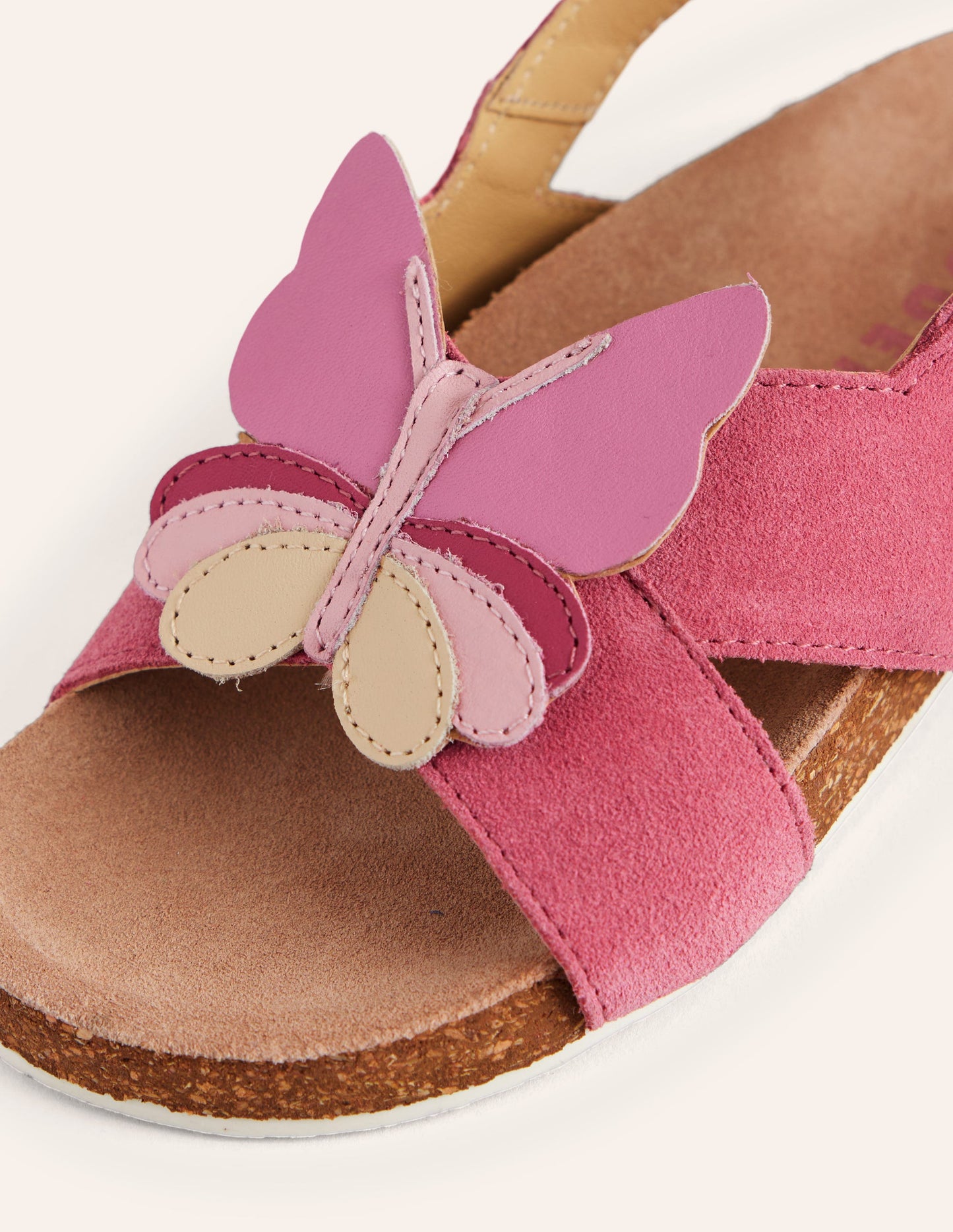 Novelty Cross Over Sandals-Pink Butterfly