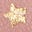 Gold Foil Star Mary Janes-Ballet Pink