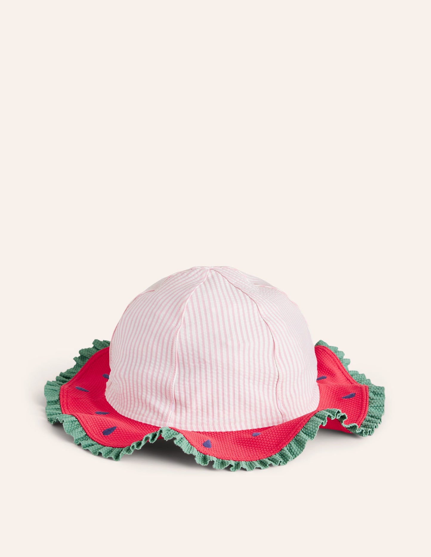 Novelty Wide Brim Hat-Watermelon Pink