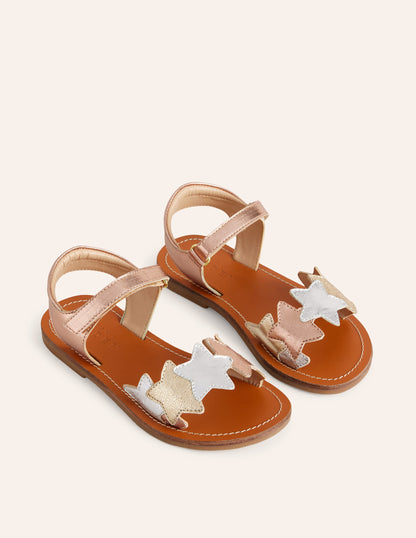 Metallic Star Sandals-Multi Metallic