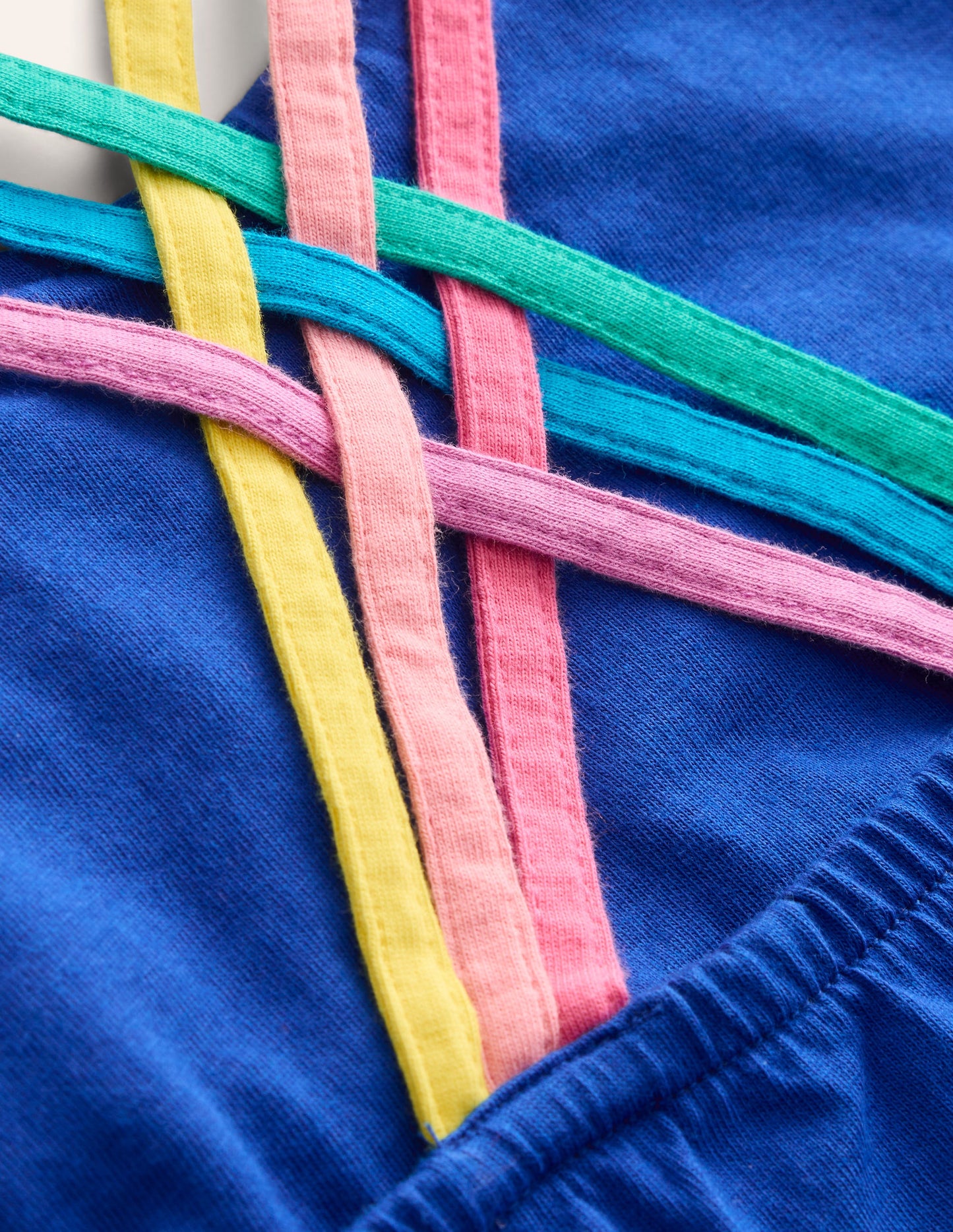 Rainbow Cross-Back Vest-Sapphire Blue