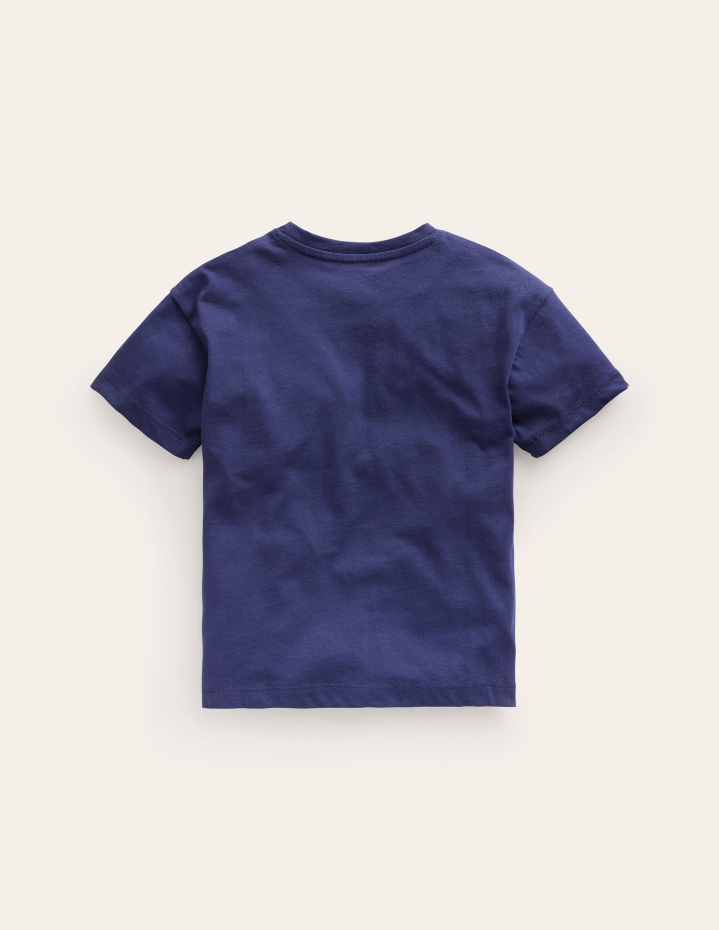 Embroidered Logo T-Shirt-College Navy Rocket