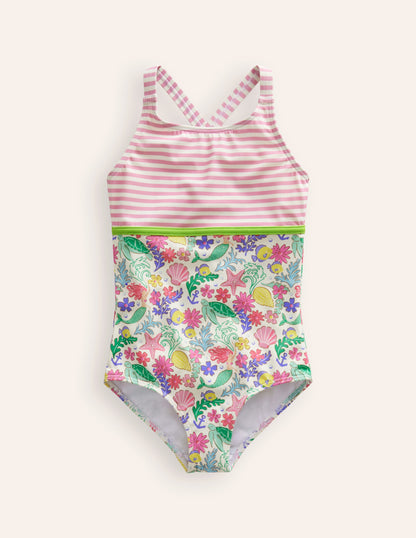 Hotchpotch Swimsuit-Multi Mermaid Ditsy