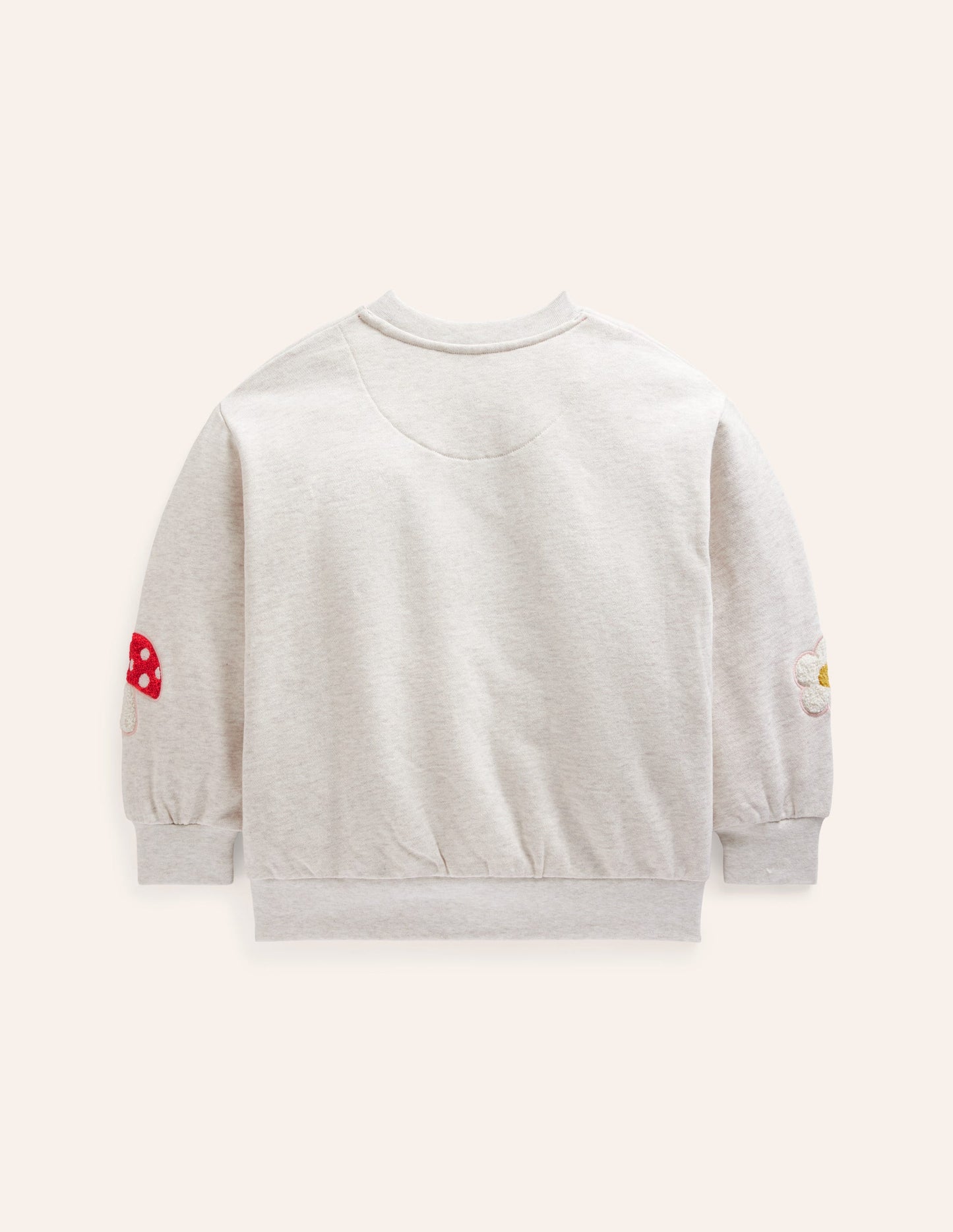 Graphic Boucle Sweatshirt-Oatmeal