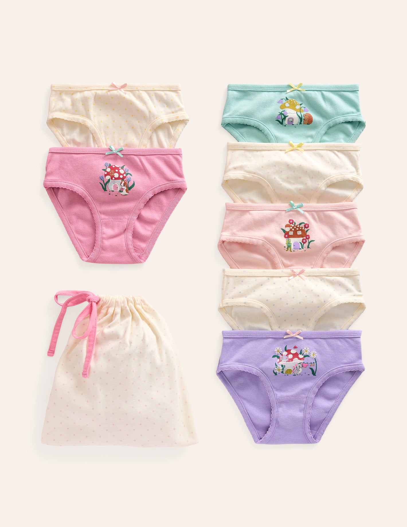 Pants 7 Pack-Multi Toadstool Logos