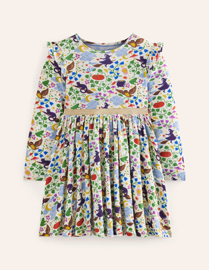 Mabel Twirly Ballerina Dress -Multi Hocus Pocus