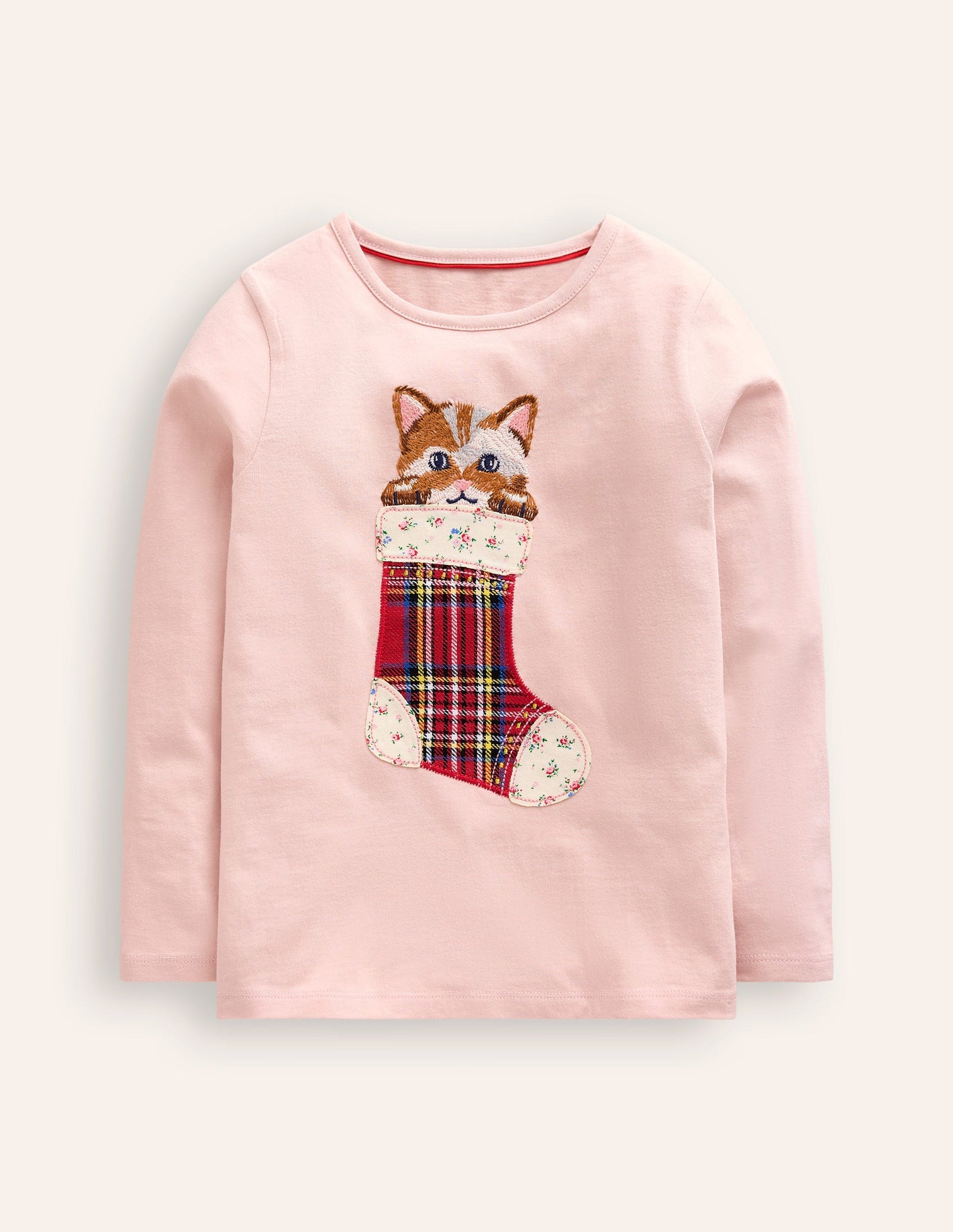 Superstitch T-Shirt-Chalk Pink Cat