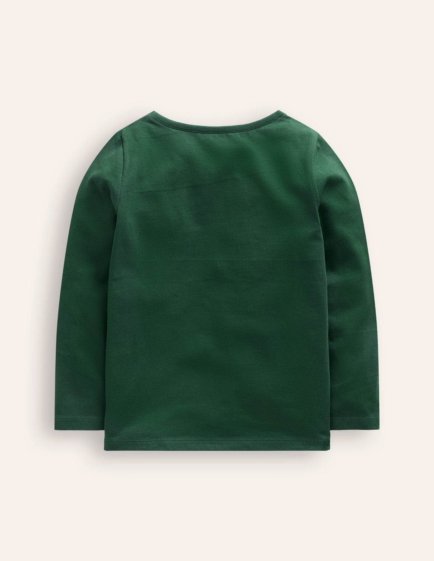 Appliqué Long Sleeve Top -Jewel Green Winter Friends