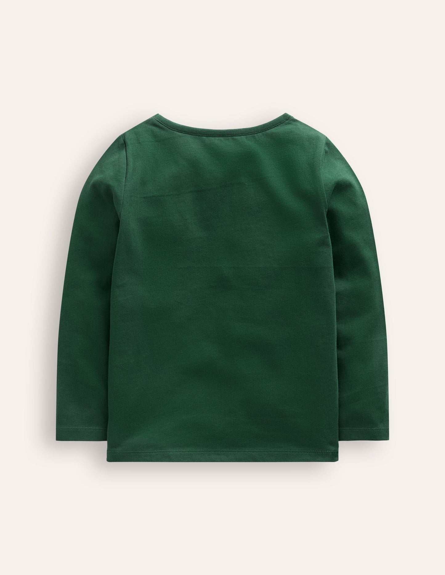 Appliqué Long Sleeve Top -Jewel Green Winter Friends