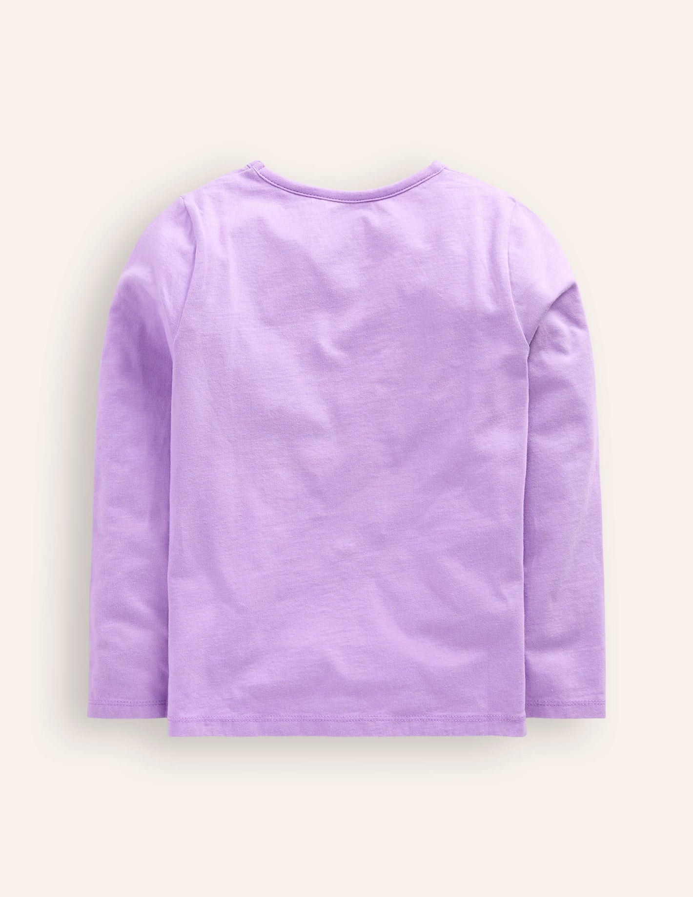 Appliqué Long Sleeve Top-Aster Purple Woodland Friends