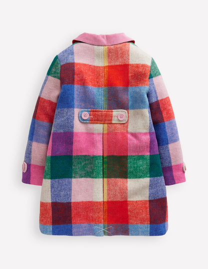 Wonderful Wool Blended Coat-Multi Gingham