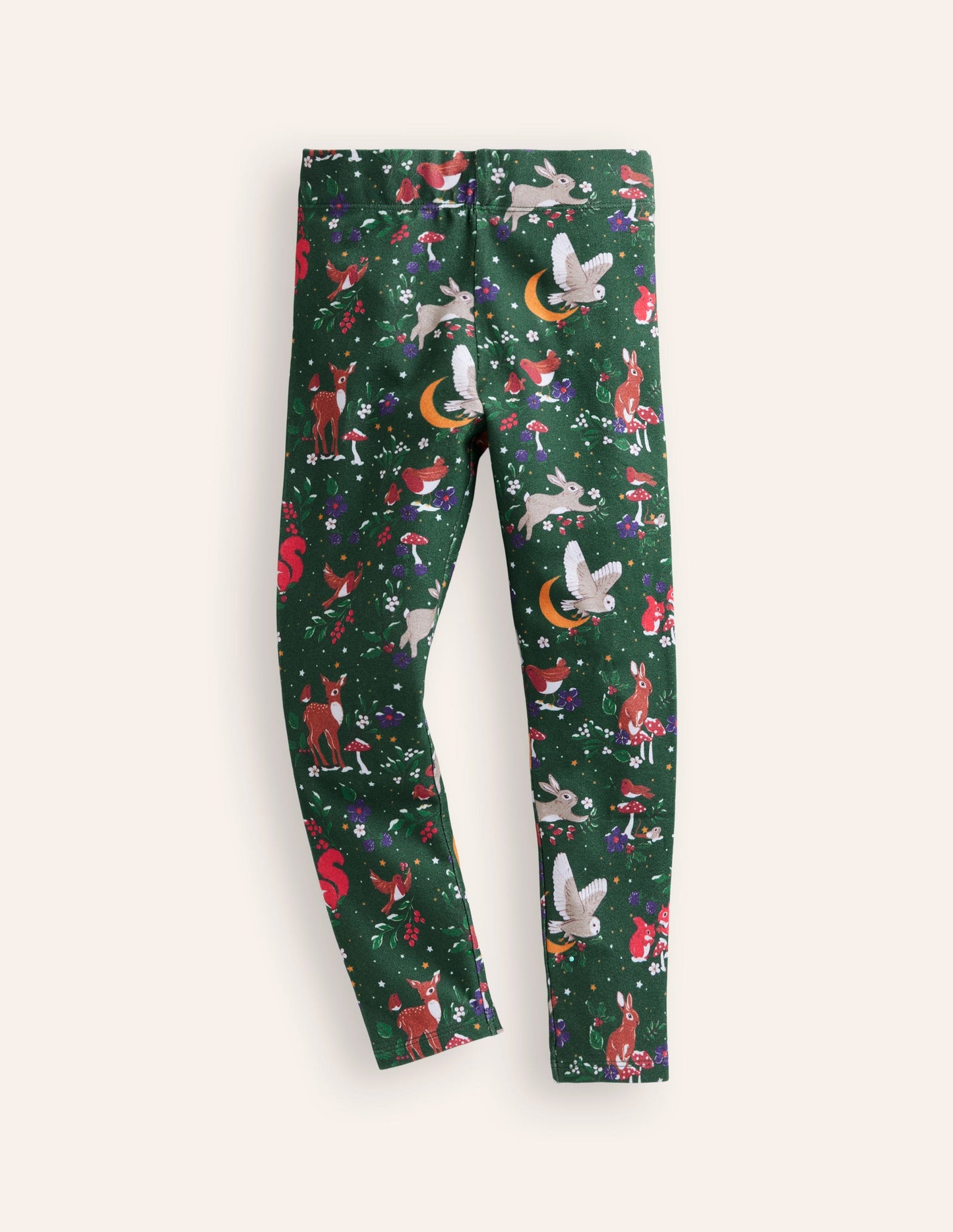 Fun Leggings-Ivy Green Festive Woodland