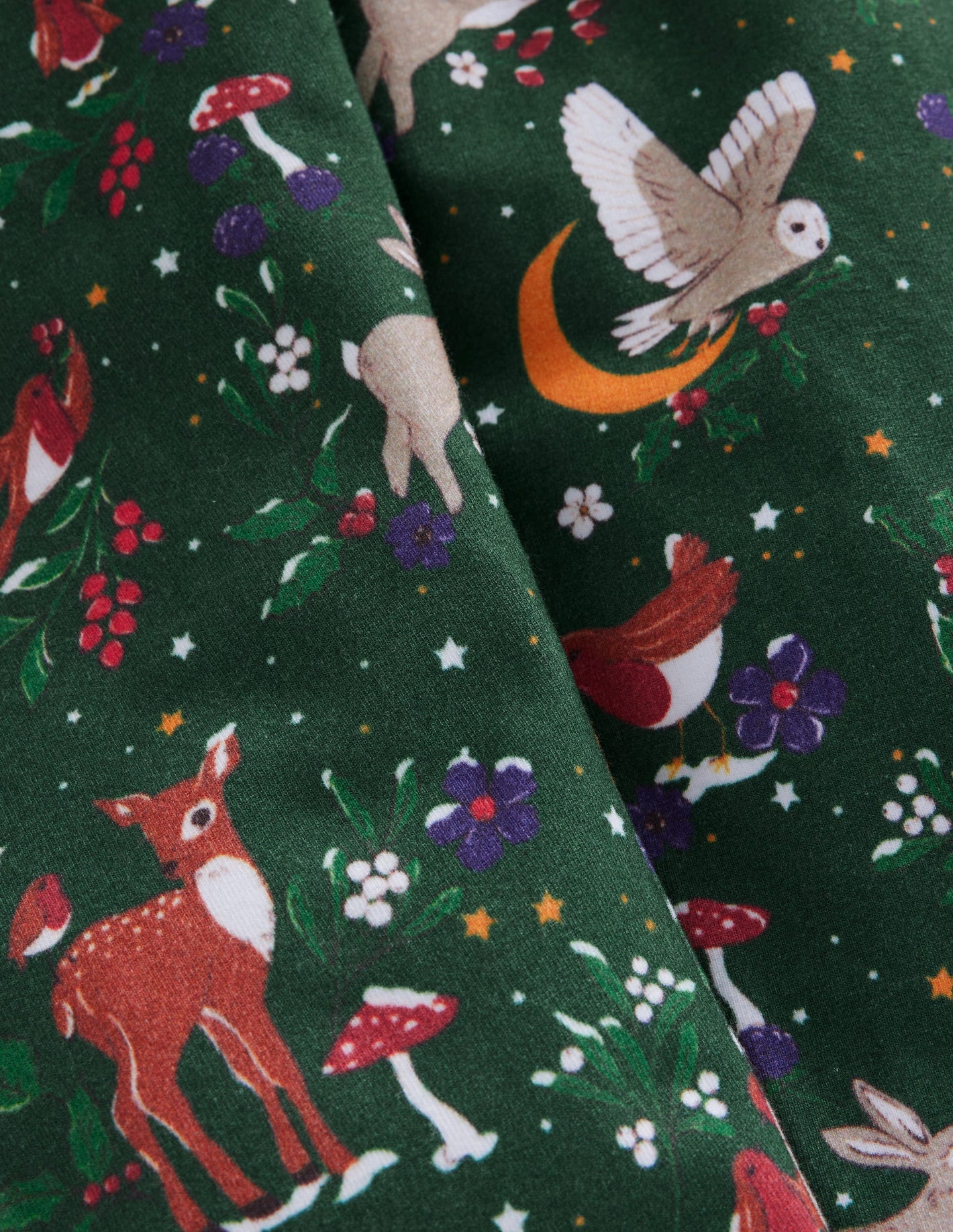 Fun Leggings-Ivy Green Festive Woodland