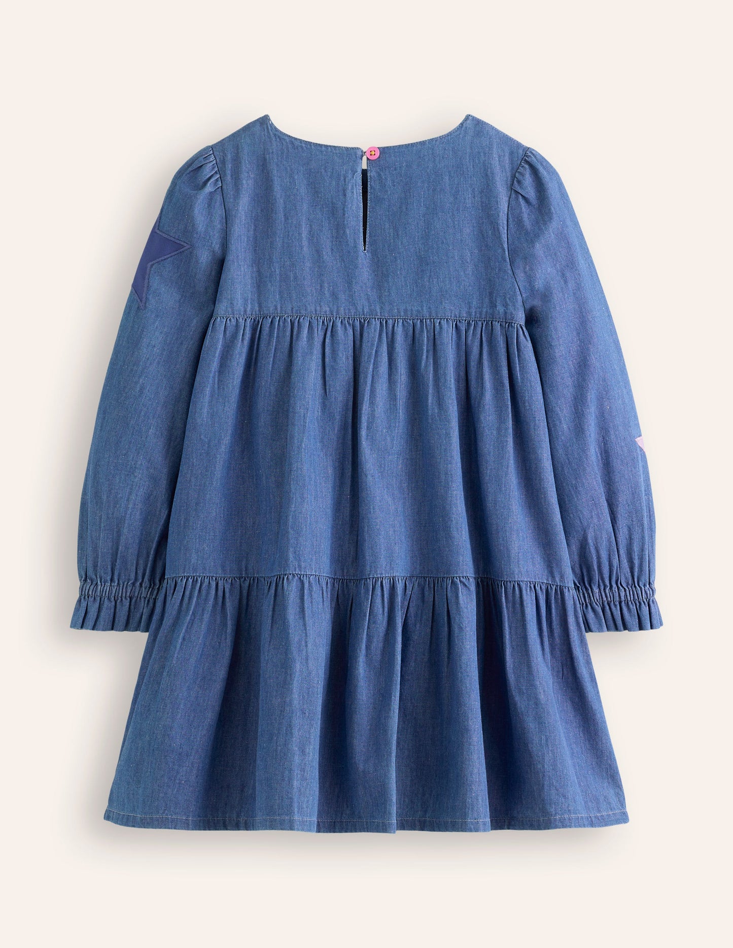 Betsy Tiered Twirly Dress-Mid Vintage Stars