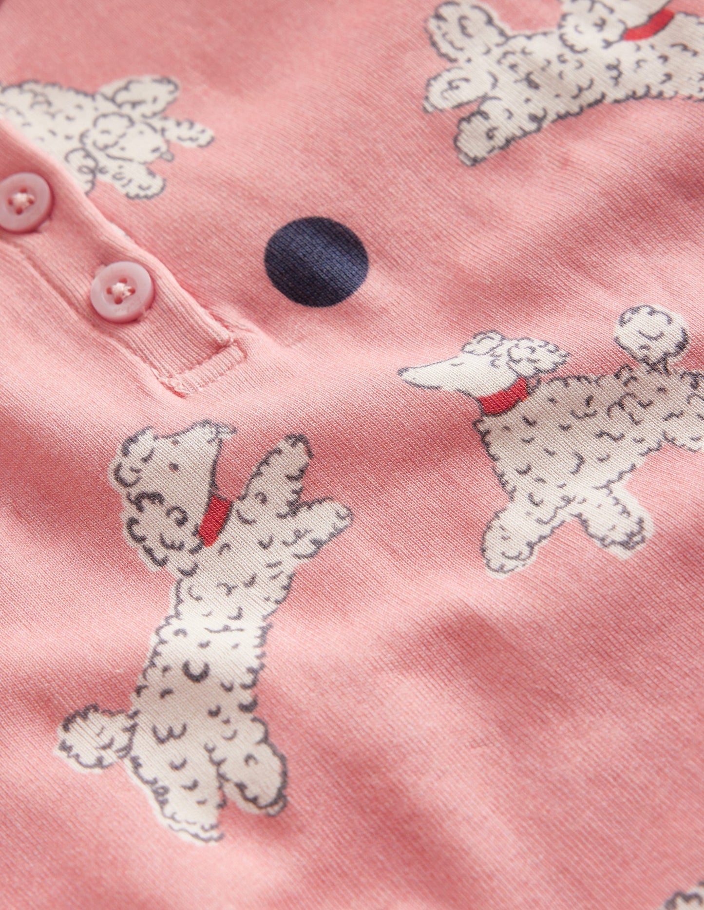 Snug Henley Pyjamas-Pink Dalmatians