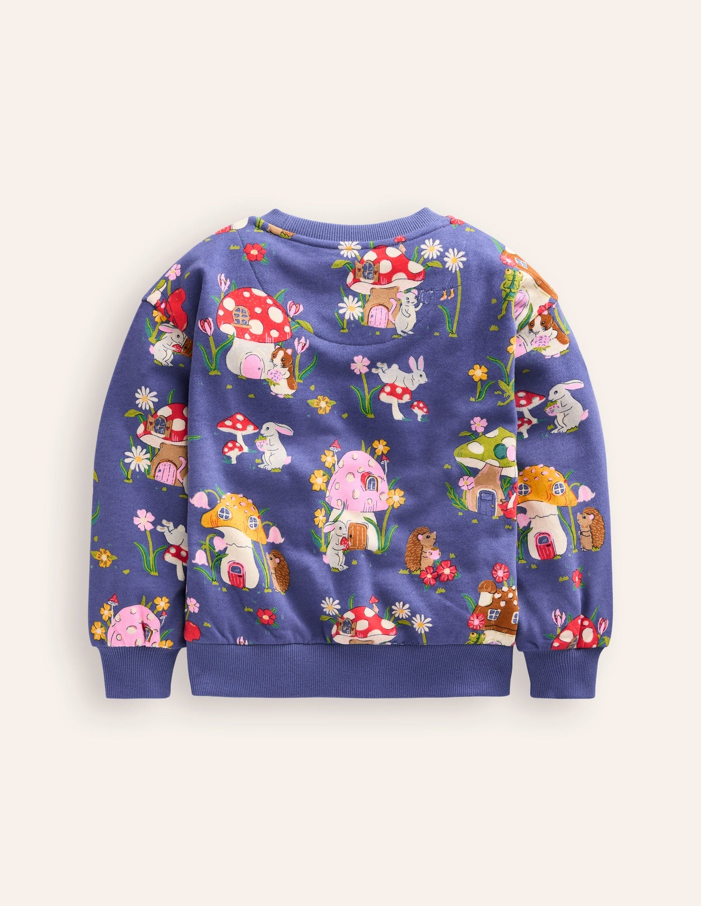 Printed Relaxed Sweatshirt-Starboard Toadstool Village