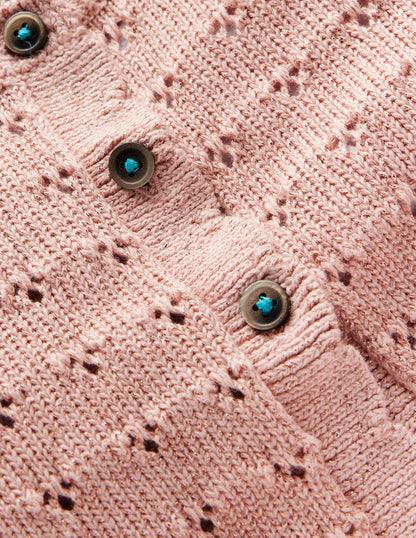 Sparkle Occasion Cardigan-Vintage Pink