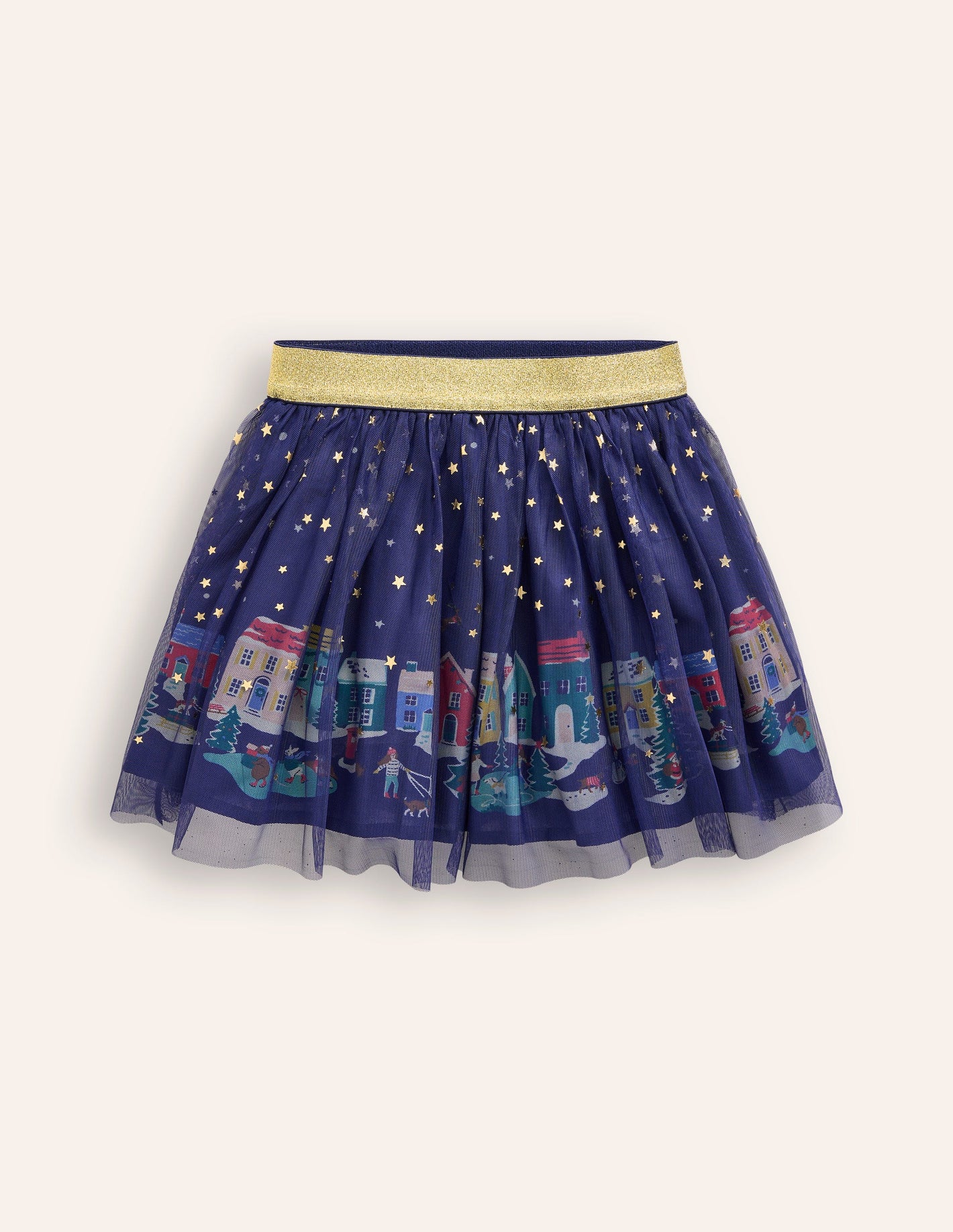 Fun Tulle Skirt -College Navy Stars