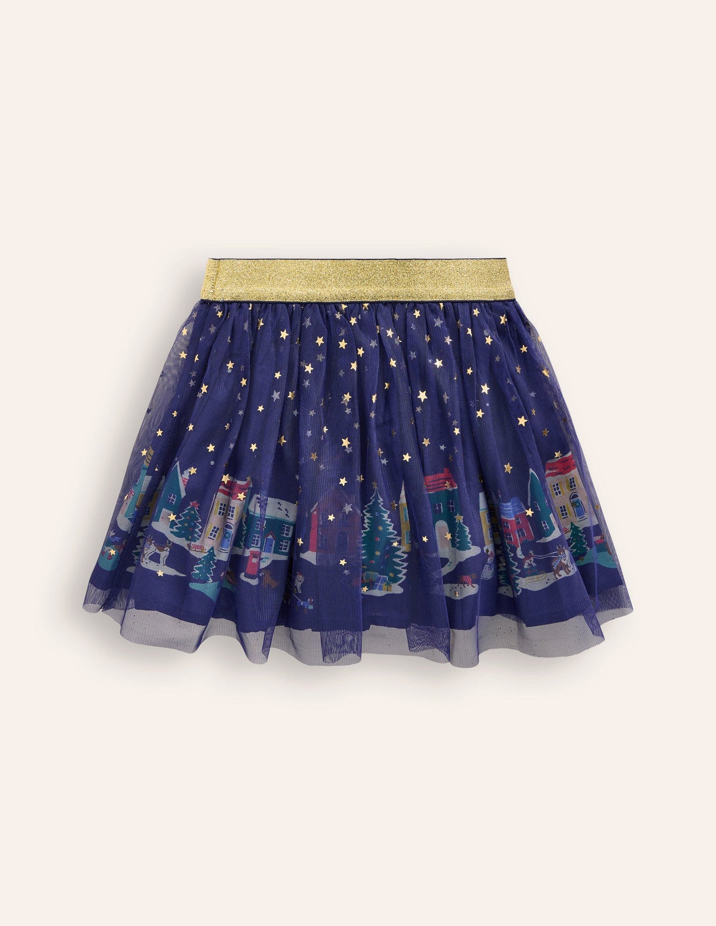 Fun Tulle Skirt -College Navy Stars