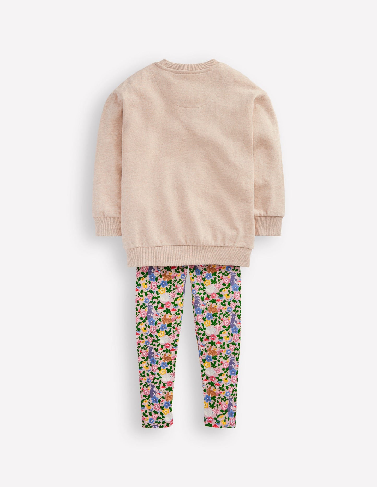 Relaxed Longline Sweatshirt-Oatmeal Bunny