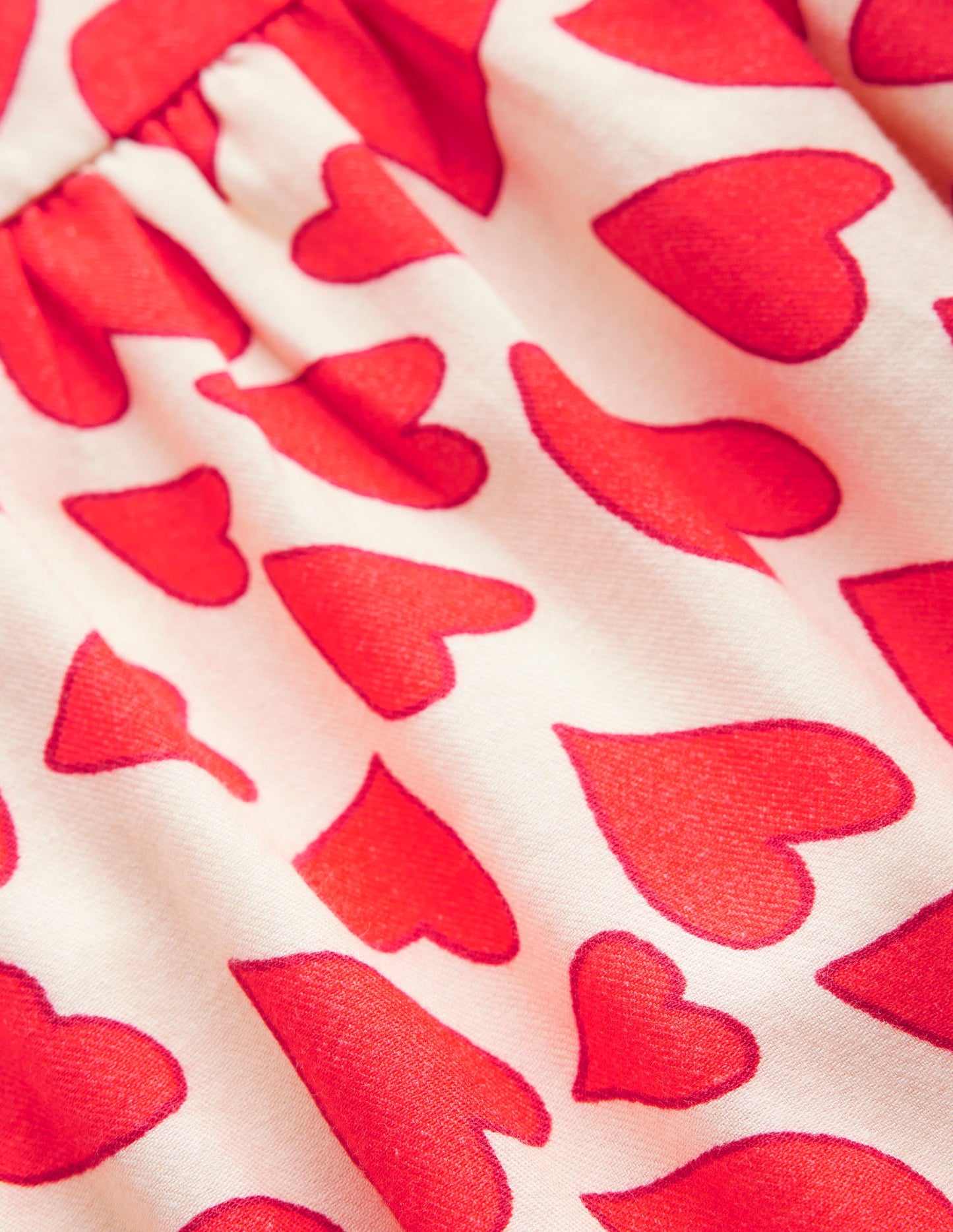 Betsy Tiered Twirly Dress-Poppy Red Hearts