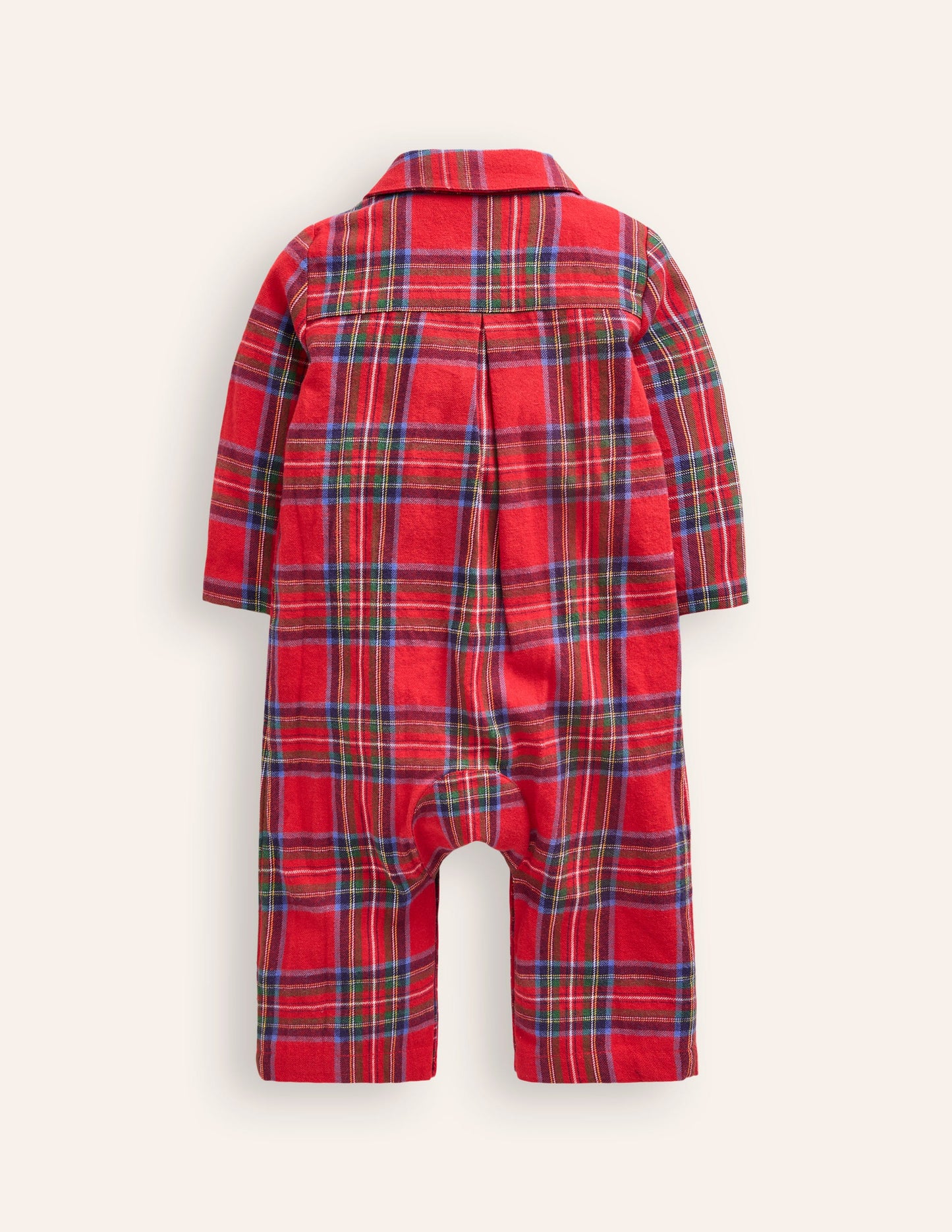 Checked Flannel All-in-One-Red and Blue Check