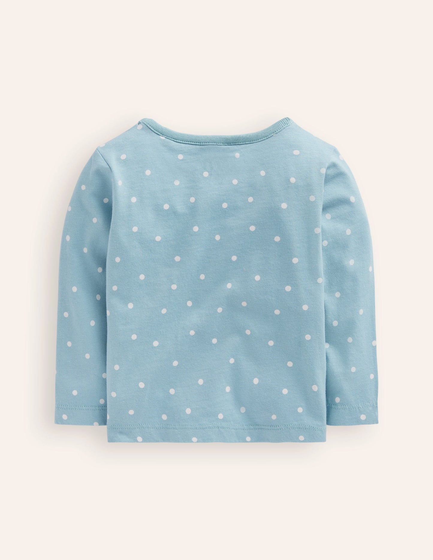 Animal Applique T-shirt-Soft Blue Bunny