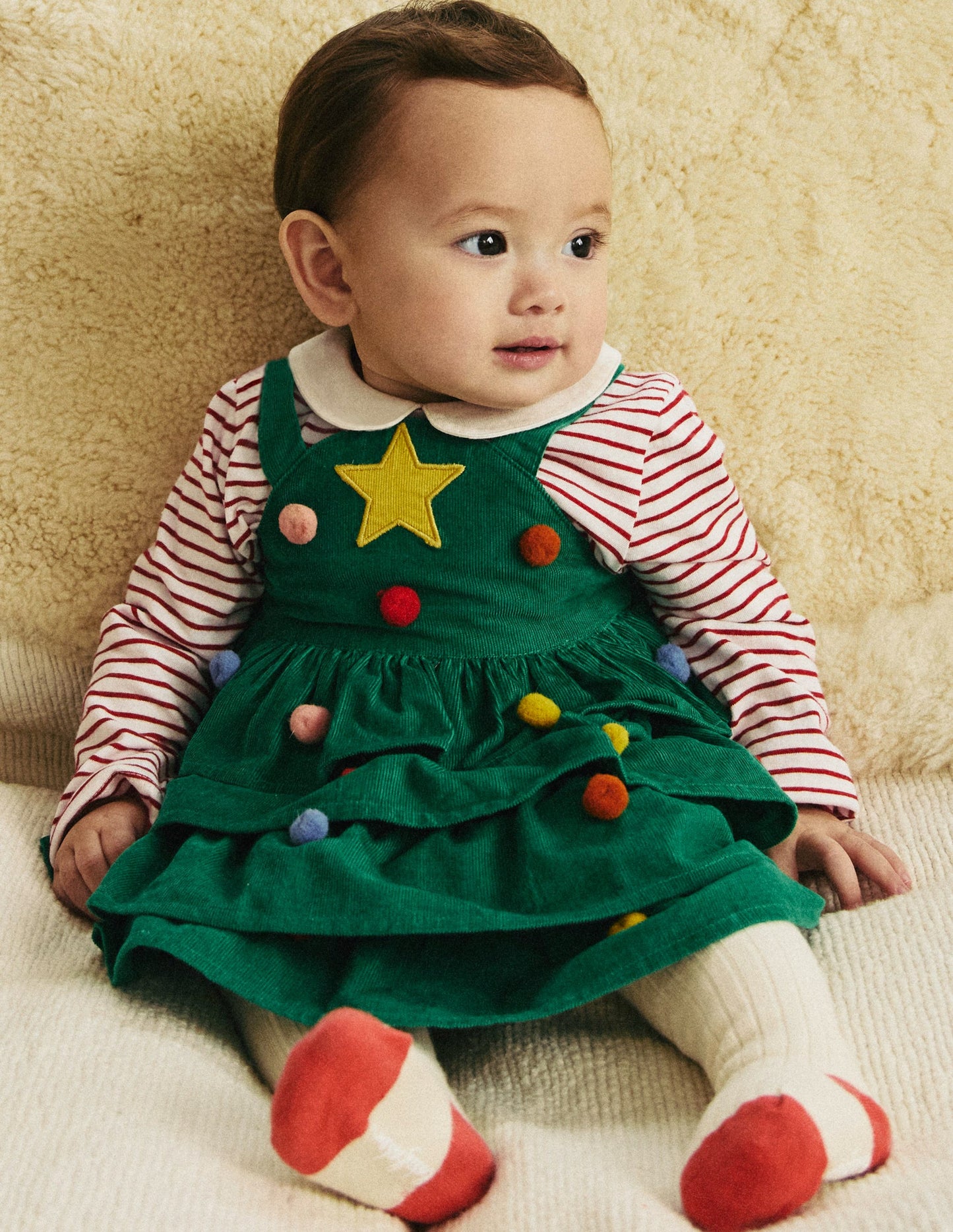 Christmas Tree Dress Set-Highland Green Christmas Tree