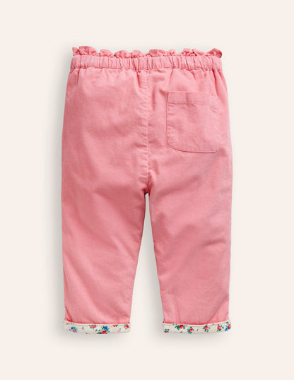 Cord Trousers-Almond Pink