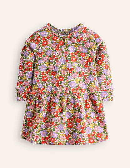 Cosy Sweatshirt Dress-Multi Flowerbed