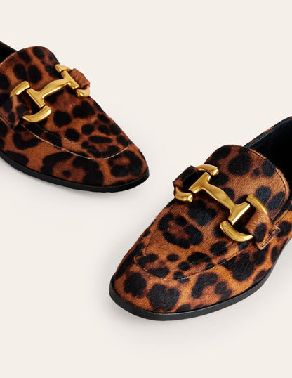 Iris Snaffle Loafers-Leopard